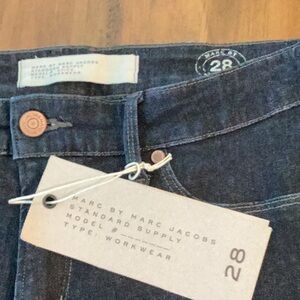 Marc Jacobs new with tags dark blue denim. Size 28x31 almost look black.